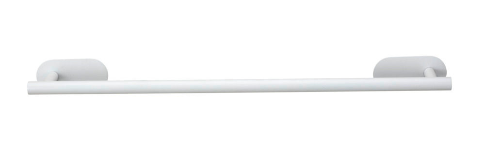 Turbo-Loc® Badetuchstange Uno Mod. Orea White matt, 60 cm  aus rostfreiem Edelstahl