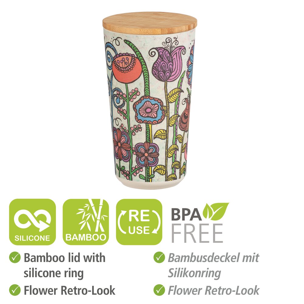 Voorraadpot PLA Bloemen 0,95 L