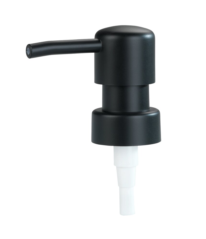 Ersatzpumpkopf für Seifenspender Schwarz Rund  für Gewinde von Ø 28 mm