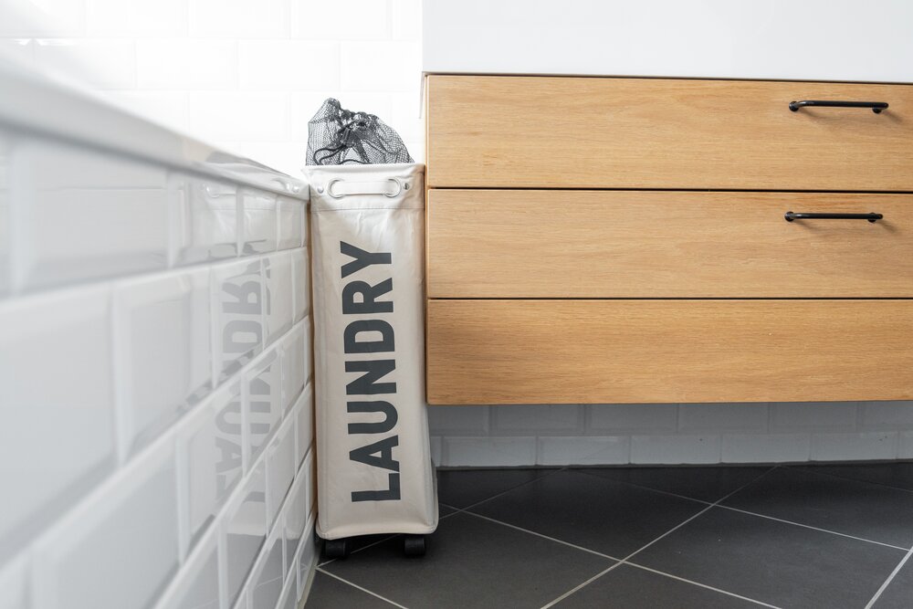 Wäschesammler Mod. Corno Beige  Wäschekorb, 43 l