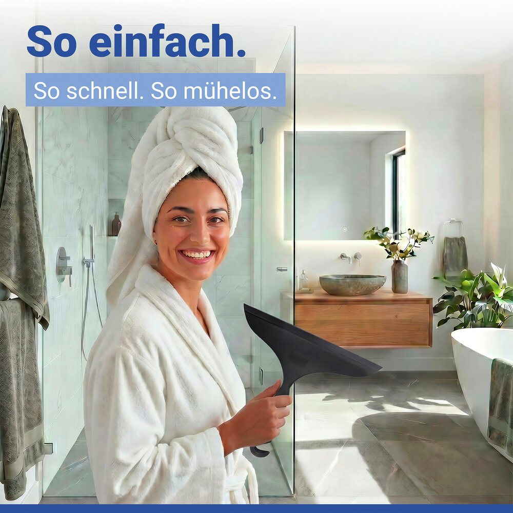 Badkamerwisser XXL Loano Zwart