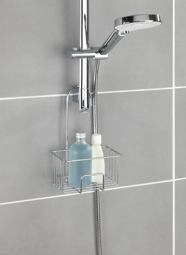 Chariot de douche Mod. Milito, brillant, acier inoxydable, 18x28,5x13 cm  inoxydable, durable et peu encombrant