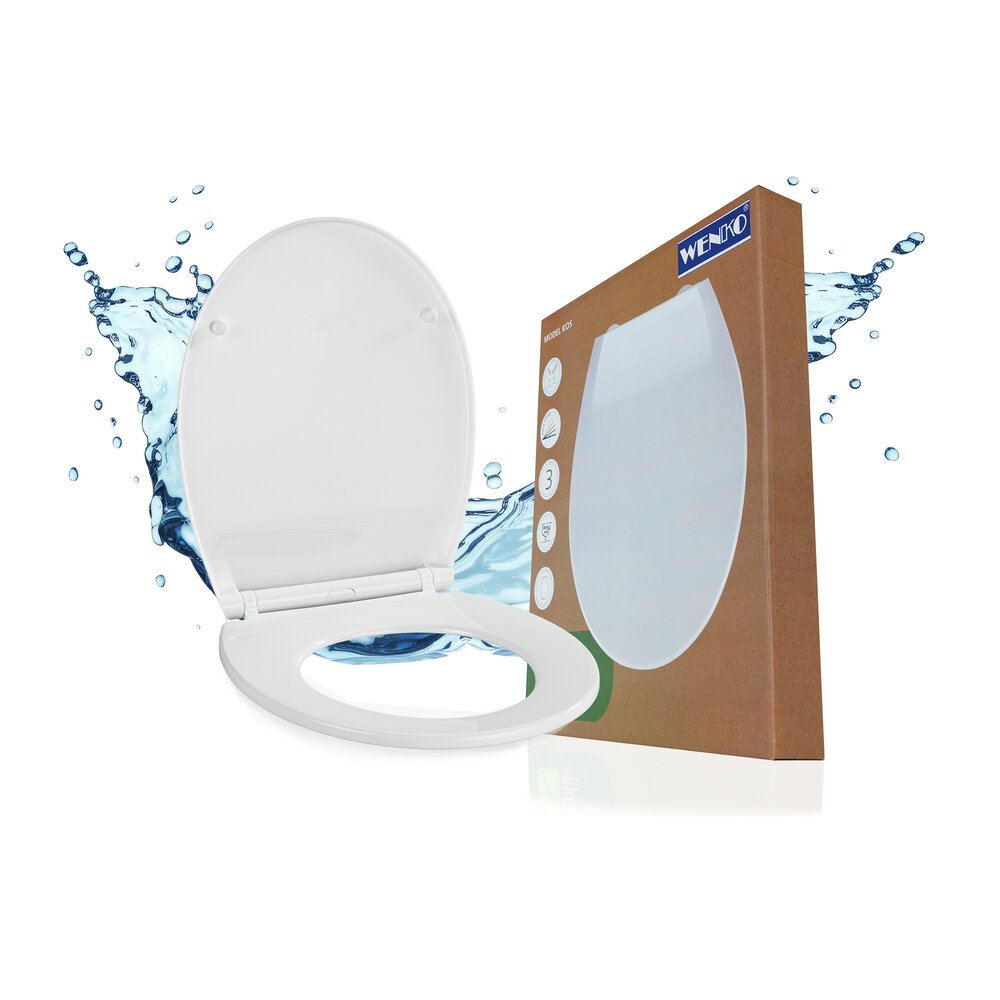Premium WC-Sitz Mod. Kos Weiß  mit Absenkautomatik