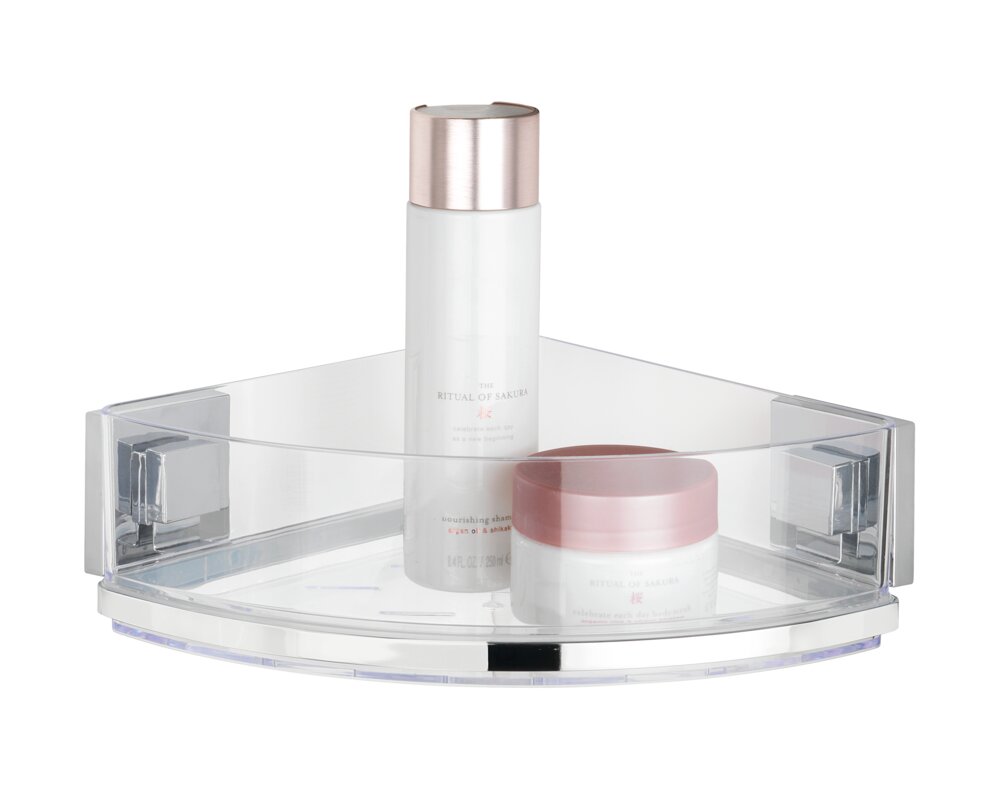 Vacuum-Loc® Edelstahl Eckablage Mod. Quadro  Befestigen ohne bohren