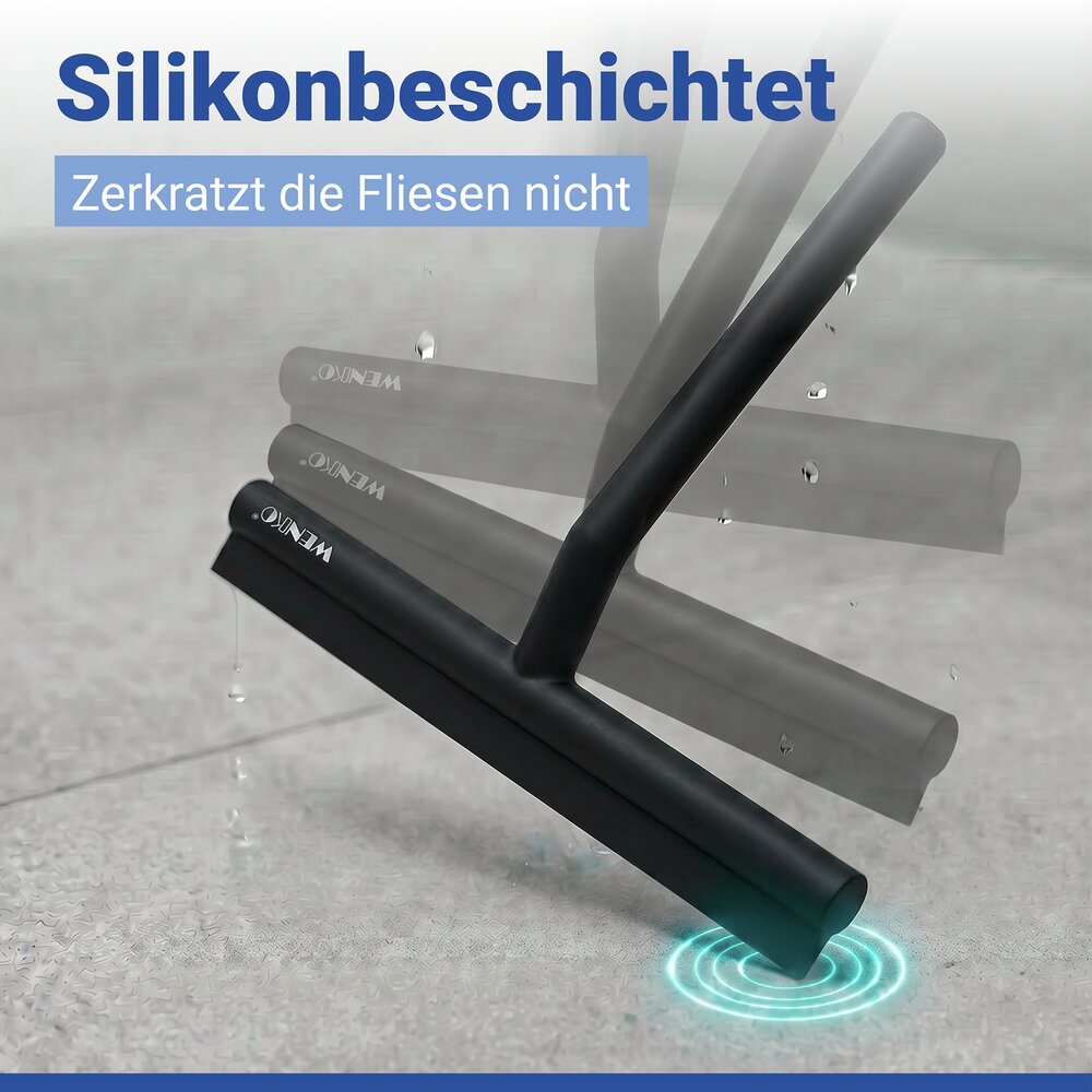 Badkamerwisser Mola silicone XXL zwart