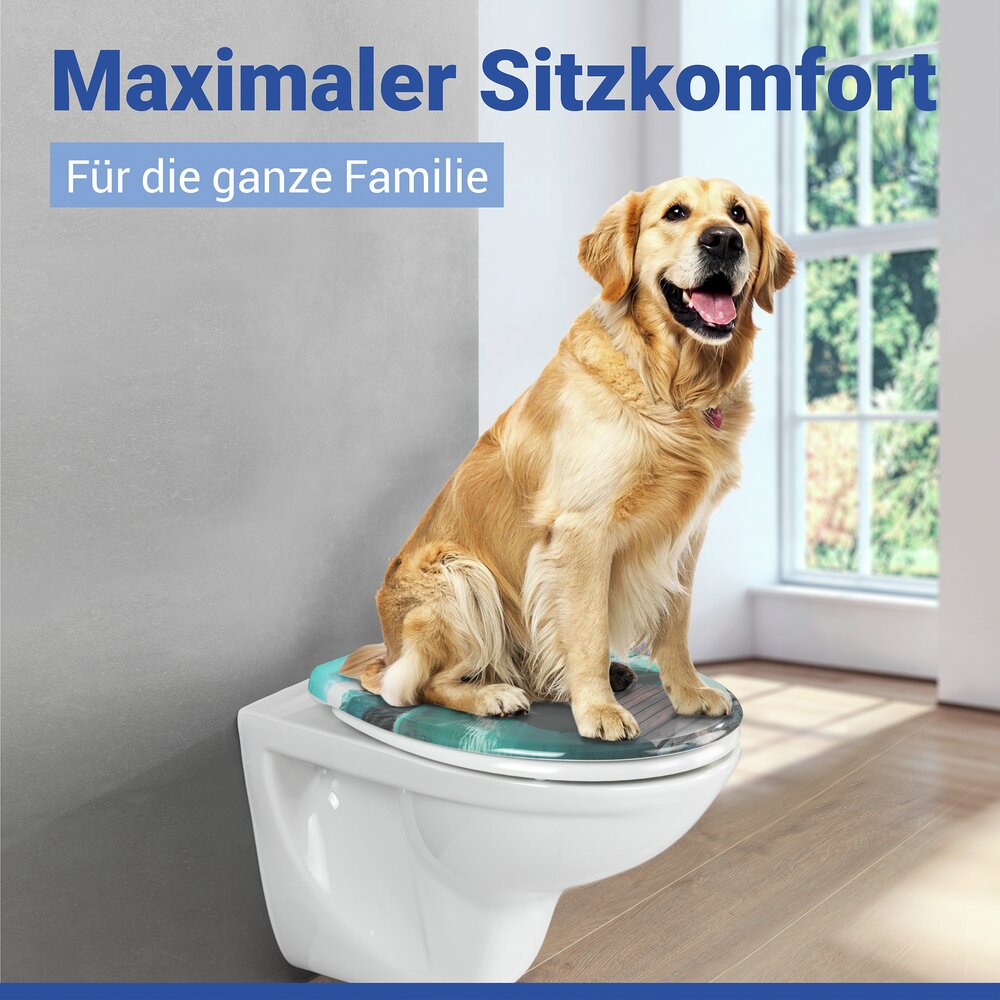 Abattant WC Mod. Dolomiti  siège de WC avec frein de chute