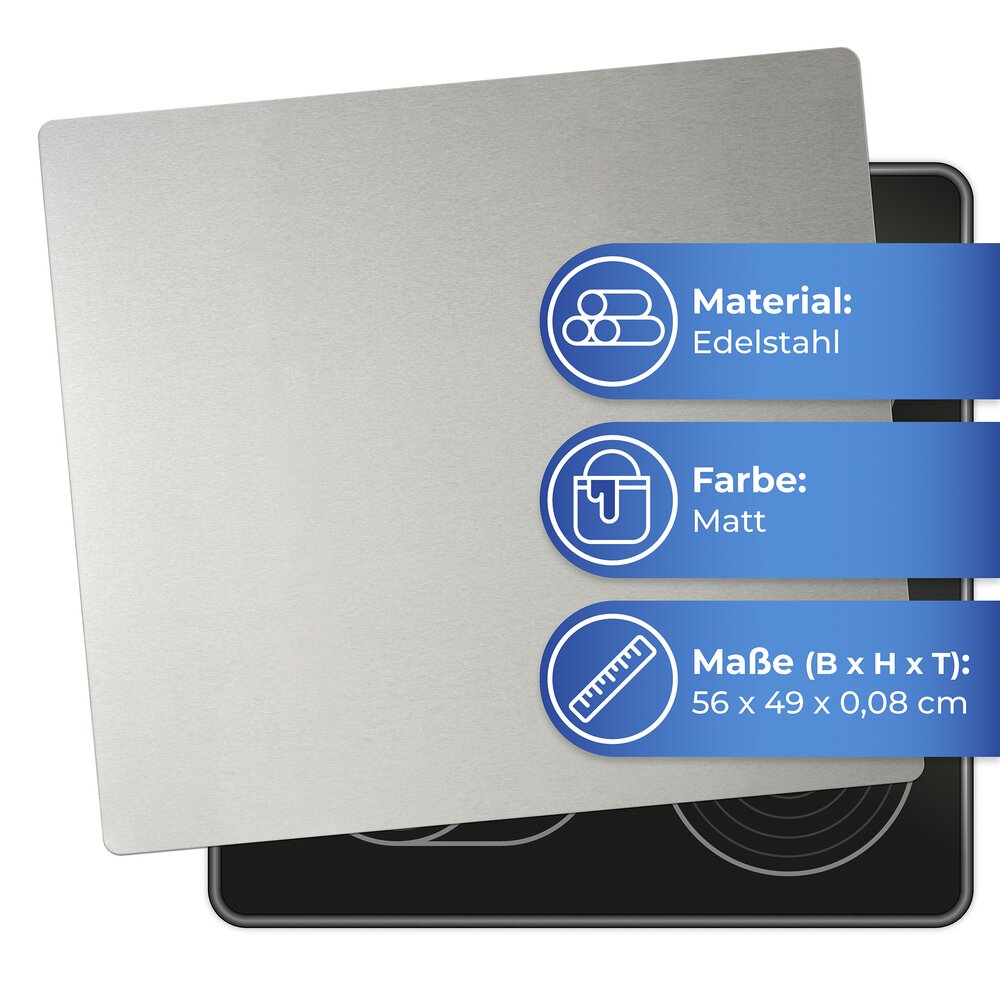 Crédence inox, fond de hotte inox, 56x49 cm  Fond de hotte