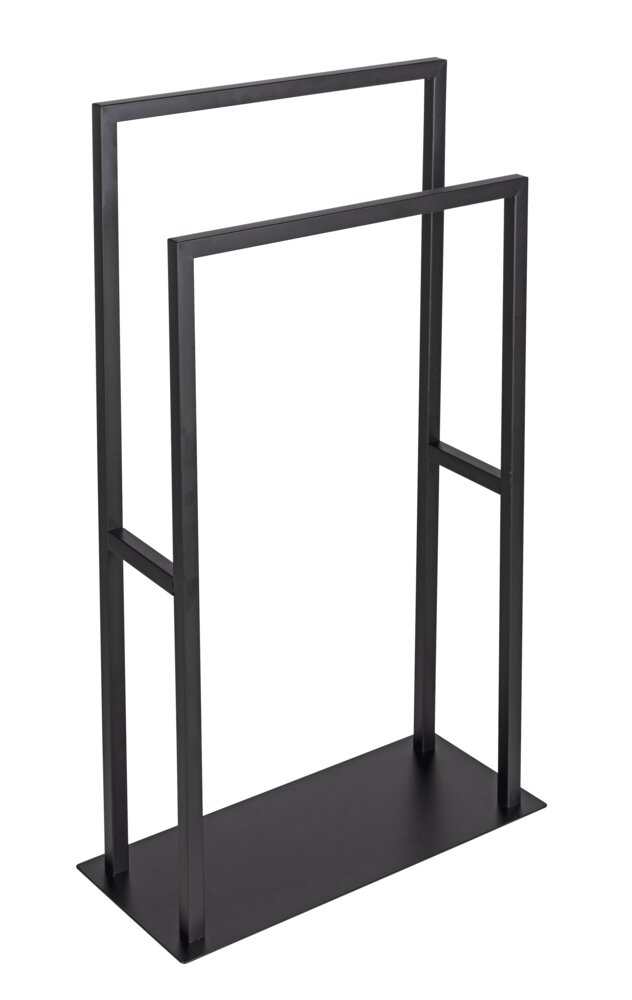 Handtuch- und Kleiderständer Mod. Rivaltana Schwarz  aus Edelstahl