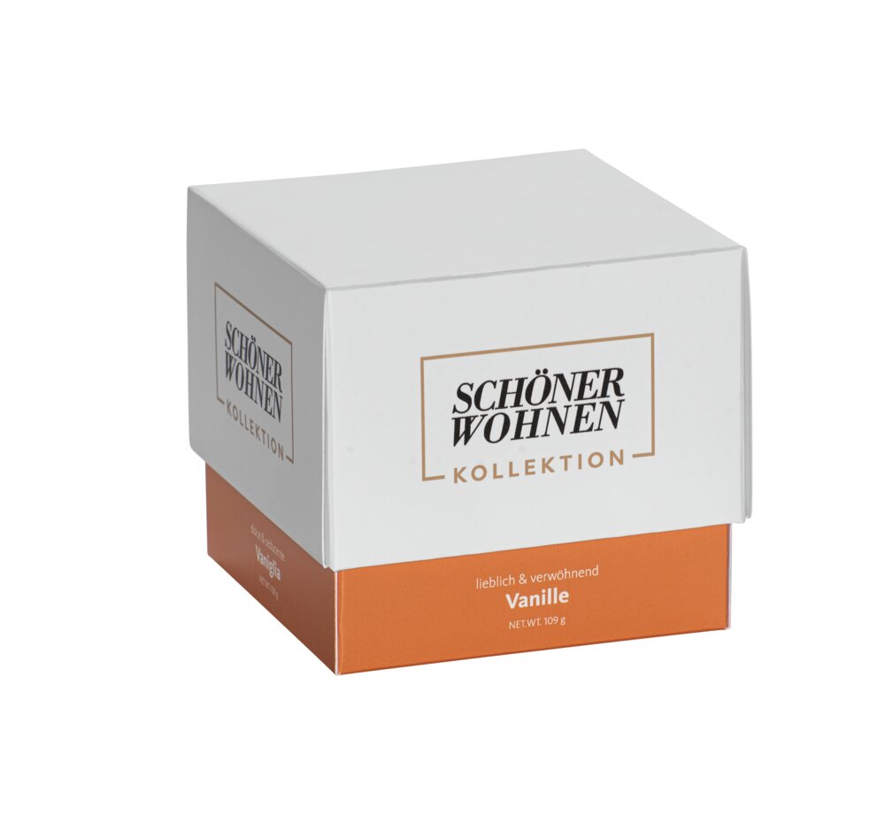 Collection SCHÖNER WOHNEN Bougie parfumée Mod. Vanilla S, lot de 2  Durée de combustion : 20 - 25 heures