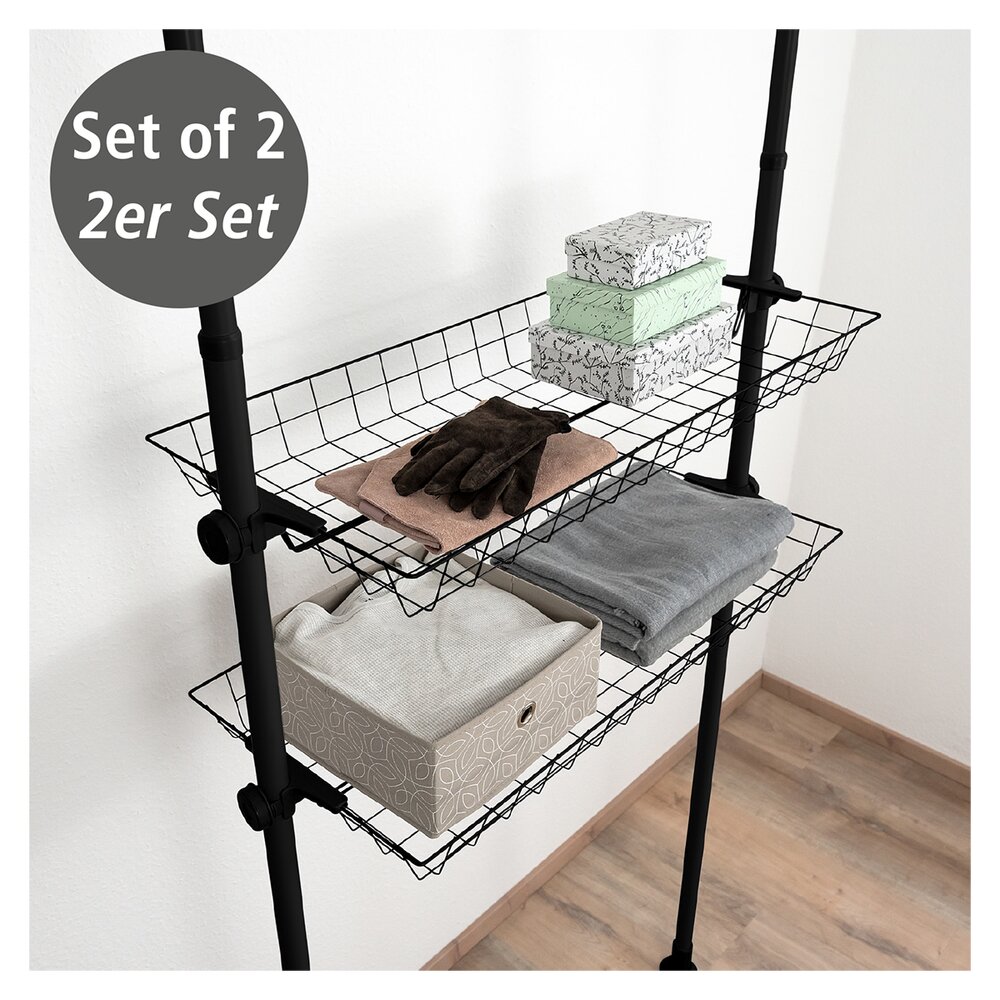 Korb Mod. Herkules Schwarz 2er Set  passend zum Teleskop-System Herkules