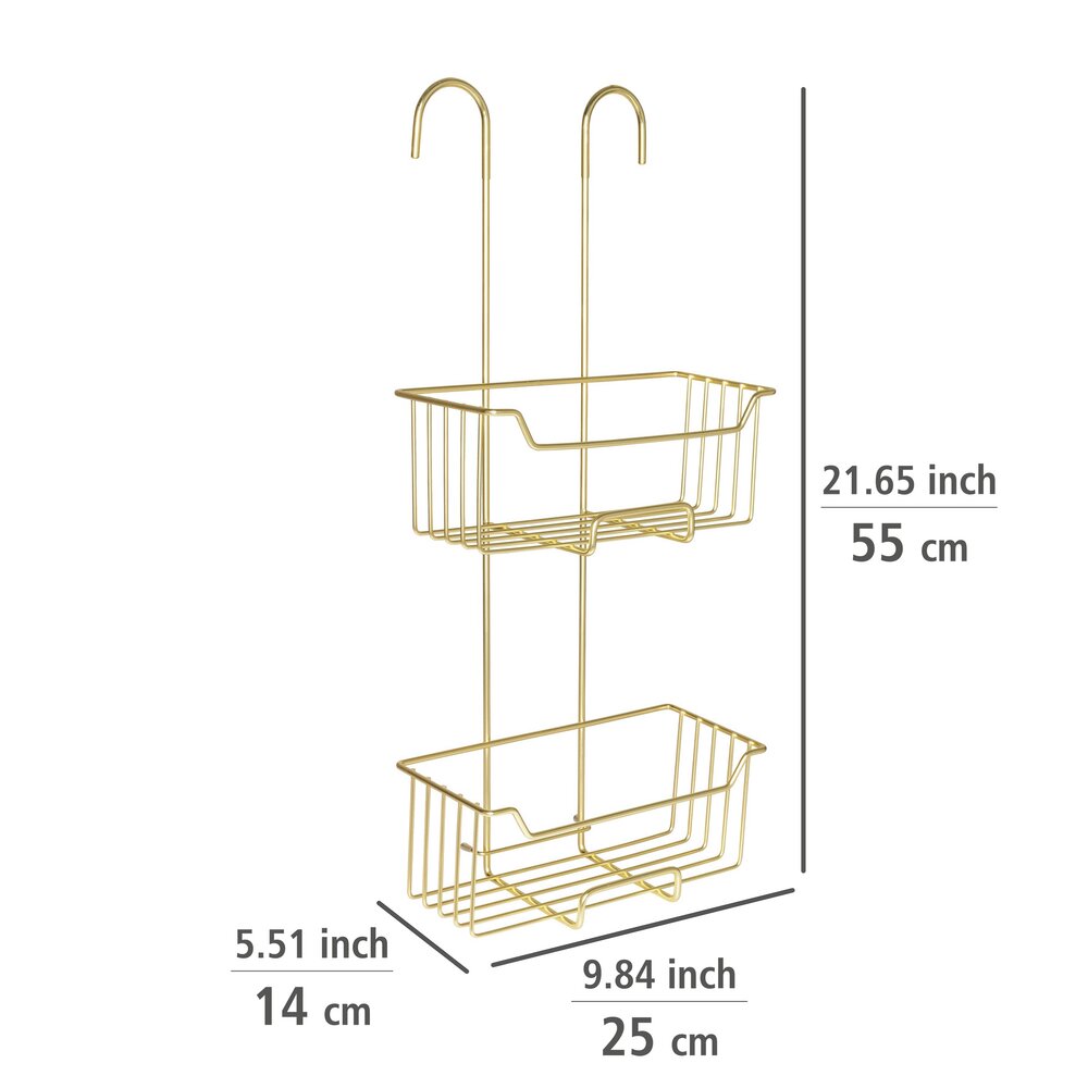 Thermostatische douchehouder Milo Gold, 2 niveaus