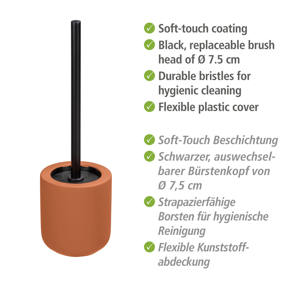 WC-Garnitur Mod. Avellino Terracotta Keramik  mit Soft-Touch Oberfläche