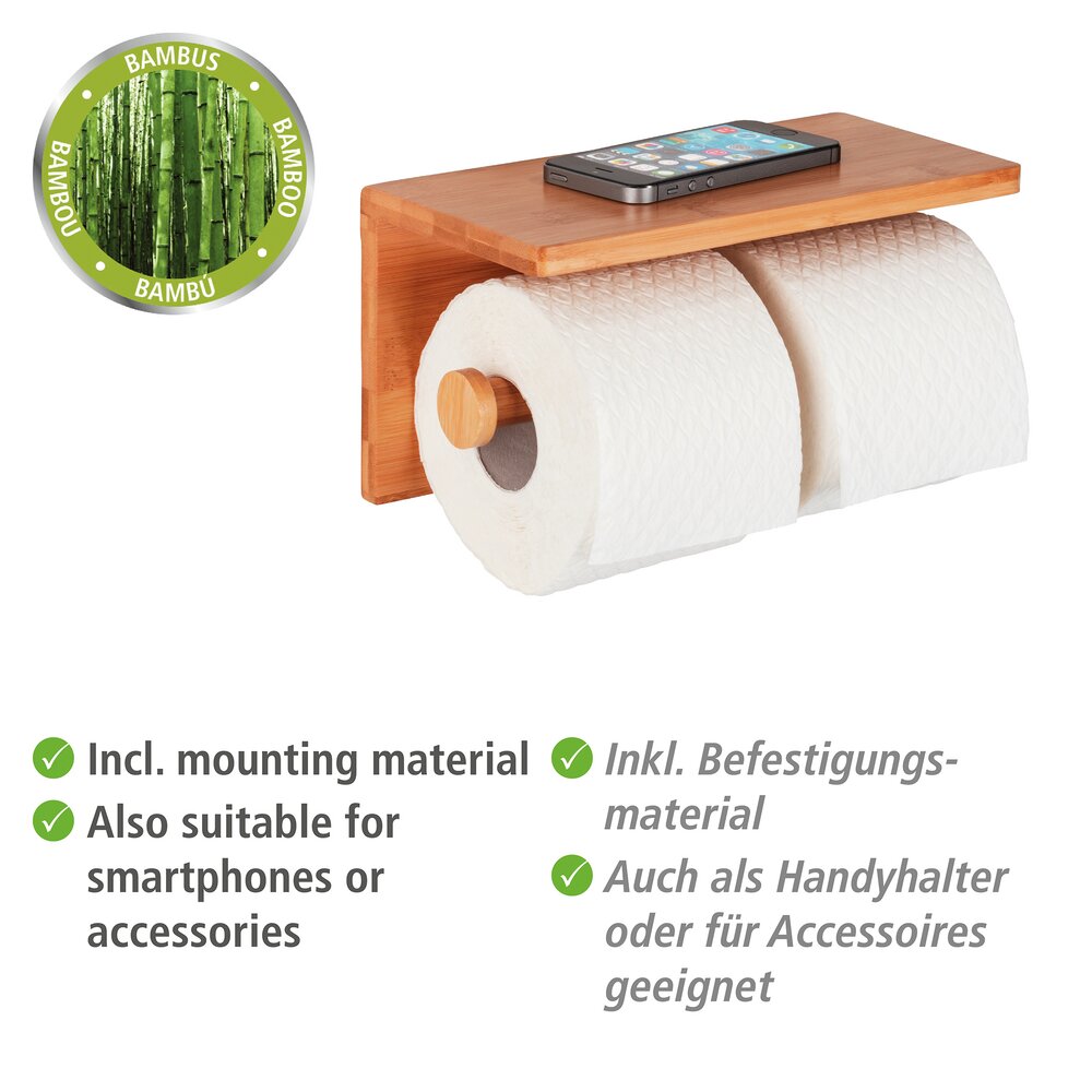 Toiletpapierhouder Duo Mod. Bambusa
