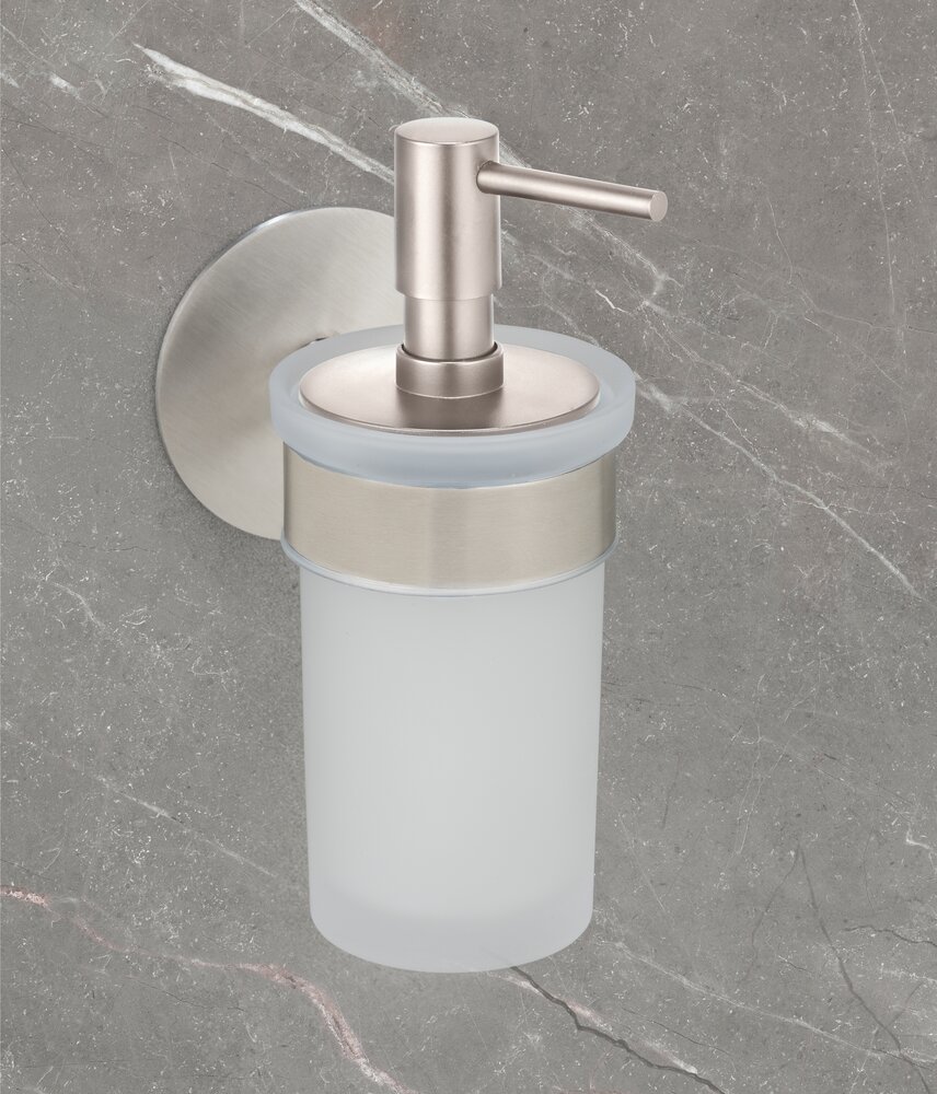 Zeepdispenser Mod. Meleto Zilver Mat