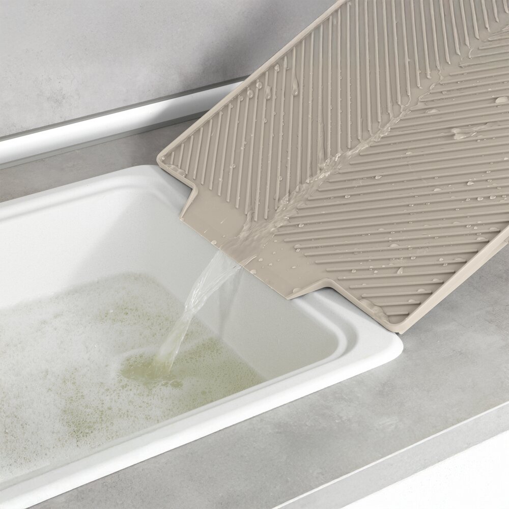 Afwateringsmat Mod. Nelia, beige, kunststof, 34x40x3 cm