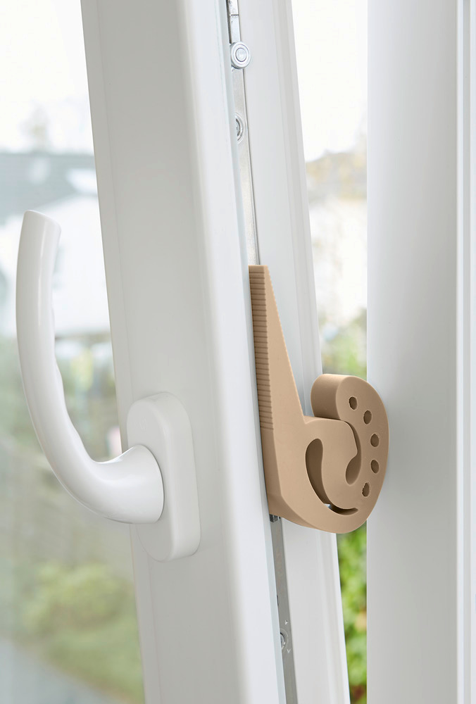 Türstopper und Fensterstopper Multi-STOP® Beige  für Türen, Fenster und Schubladen