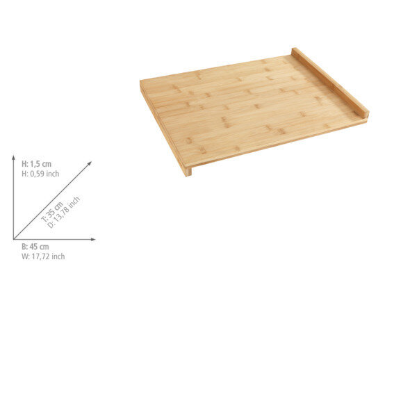 Snijplank met bamboe rand