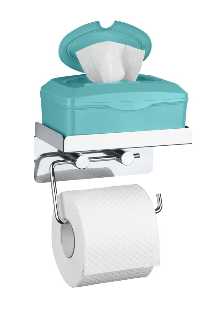 Toiletrolhouder 2 in 1 roestvrij staal