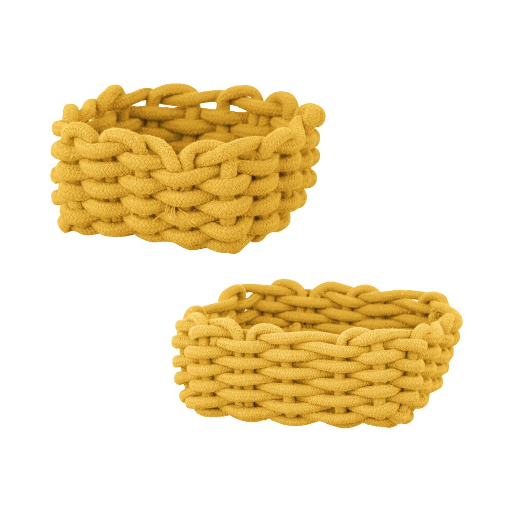 Badkörbe Mod. MELARA, Senfgelb  2-teilig