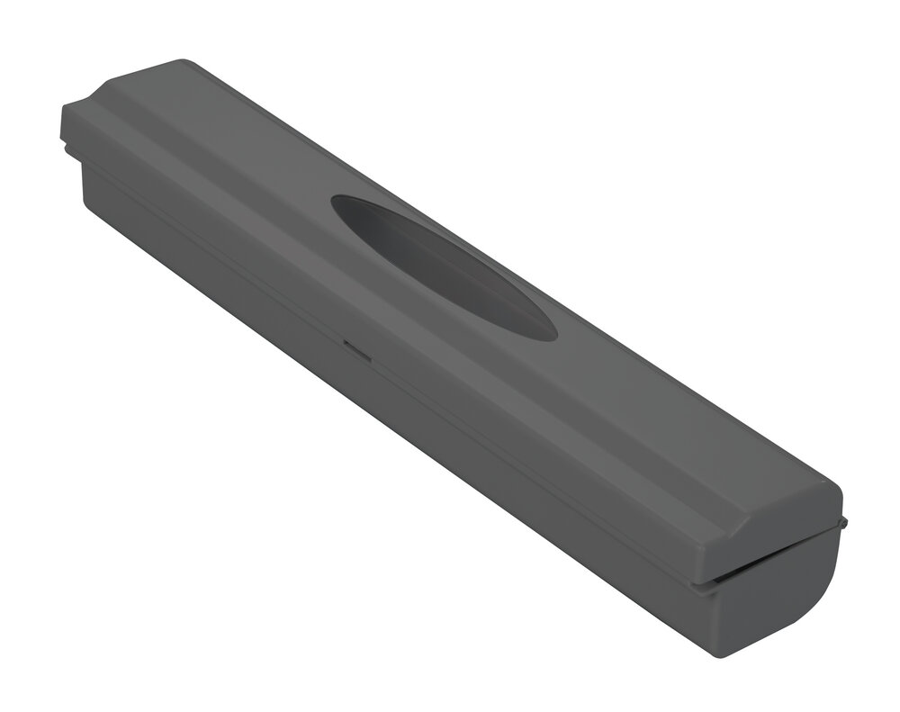 Foliesnijder Mod. Perfect-Cutter, antraciet, ABS, 38x5,2x6,7 cm, set van 2