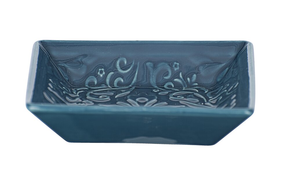 Seifenablage Mod. Cordoba Blau  hochwertige Keramik