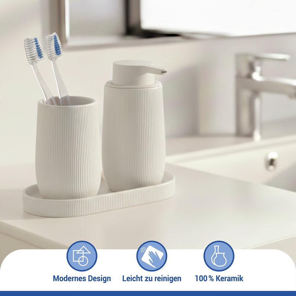 Vide-poche Mod. Fablo Crème  en céramique de haute qualité, polyvalent