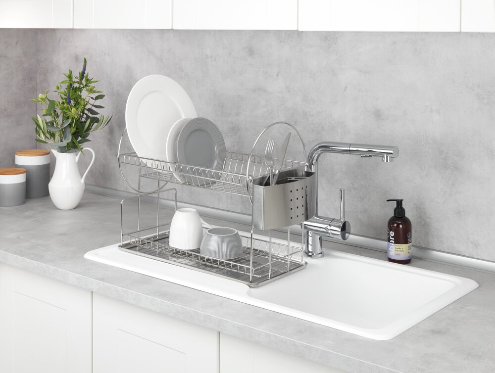 Égouttoir pour vaisselle Exclusif Duo  acier inox