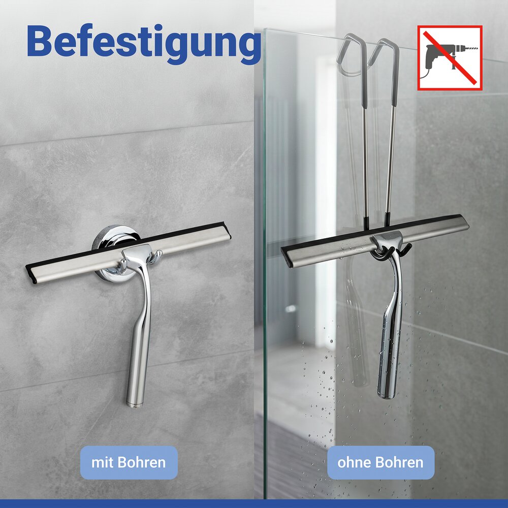 Badezimmerwischer Mod. Terni  Chrom