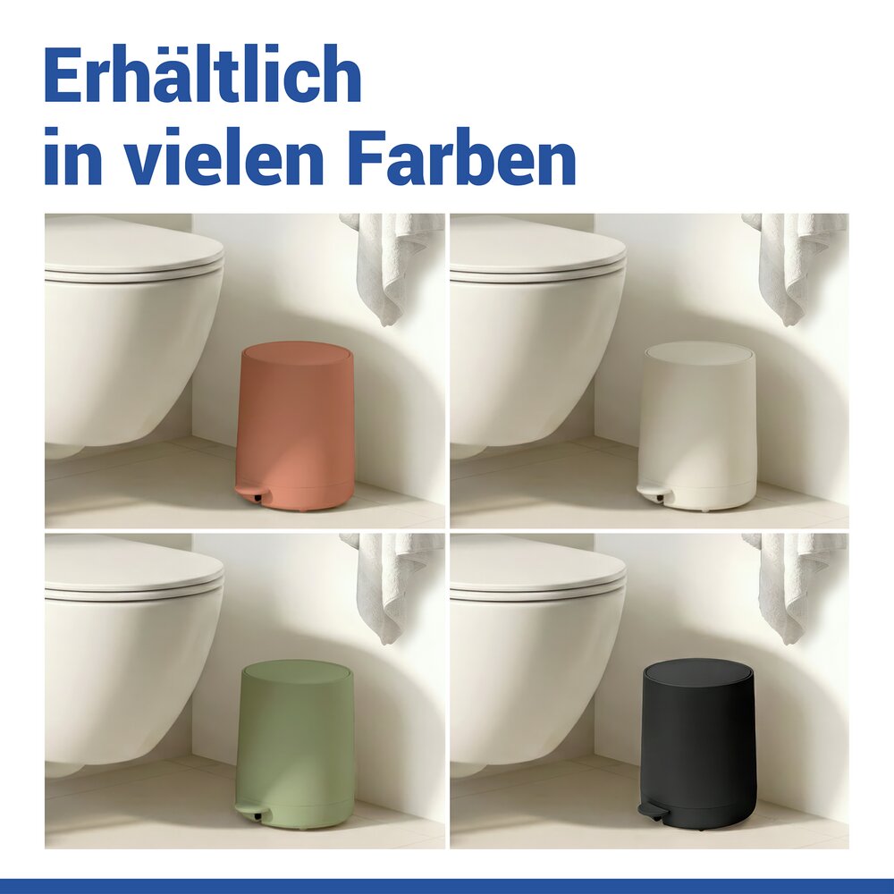 Kosmetik Treteimer Mod. Fablo Braun  mit Soft-Touch-Beschichtung, 5 L