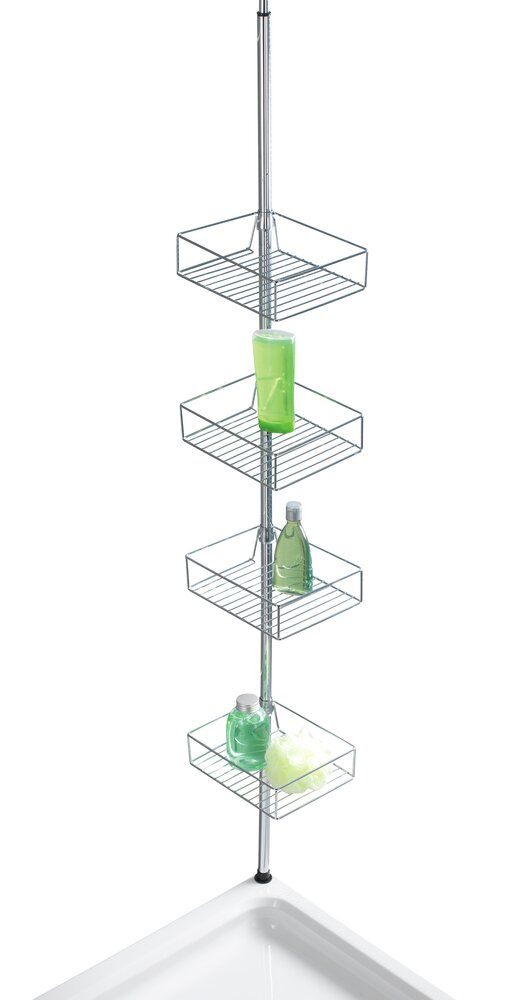 Domaso telescopisch rek met extra diepe manden Roestvrij staal
