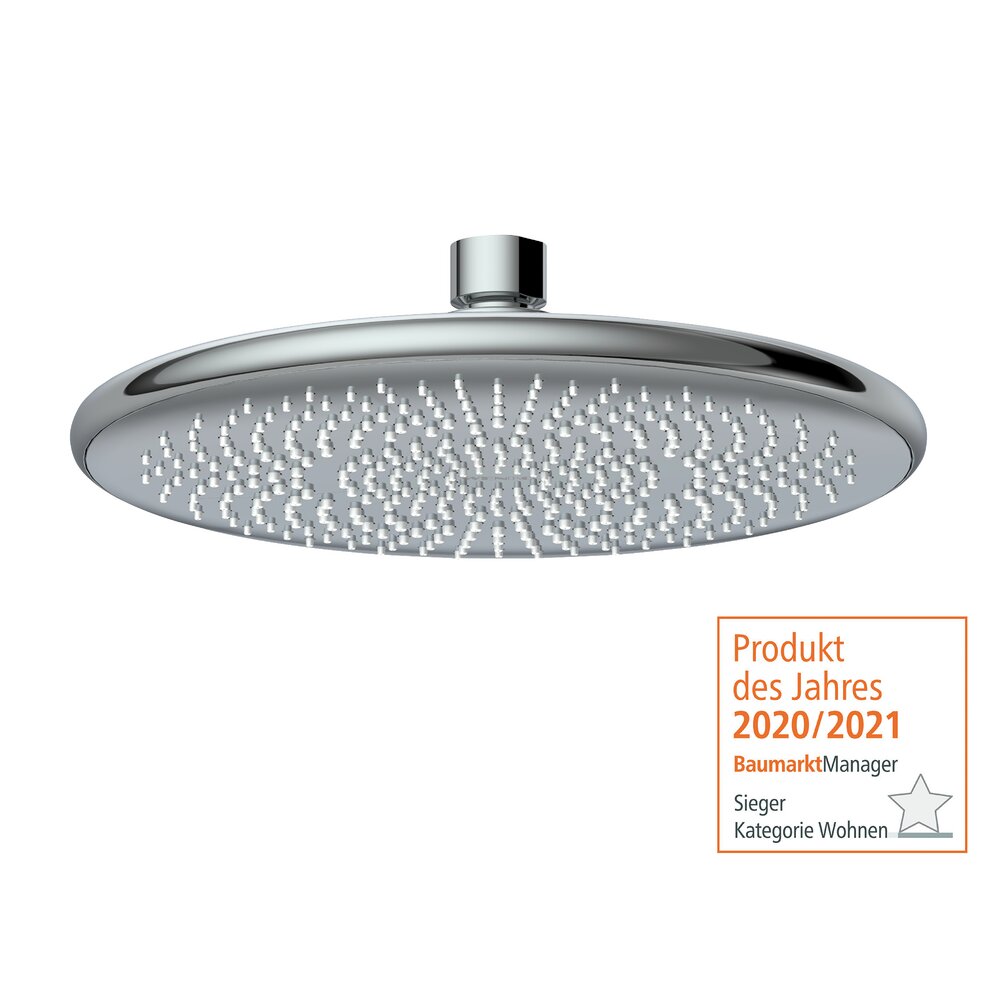 Douche de pluie Watersaving chromé  Ø 20 cm