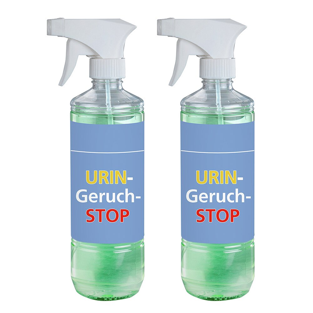 Urin-Geruch-Stopp Mensch, 2er Set   2 x 500 ml Geruchsentferner