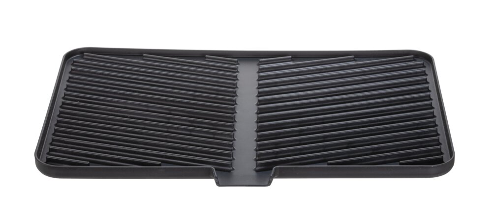 Abtropfer Mod. ARIANA, schwarz, Kunststoff/Metall/Silikon, 43x8x31 cm  inklusive Abtropfbrett für Gläser