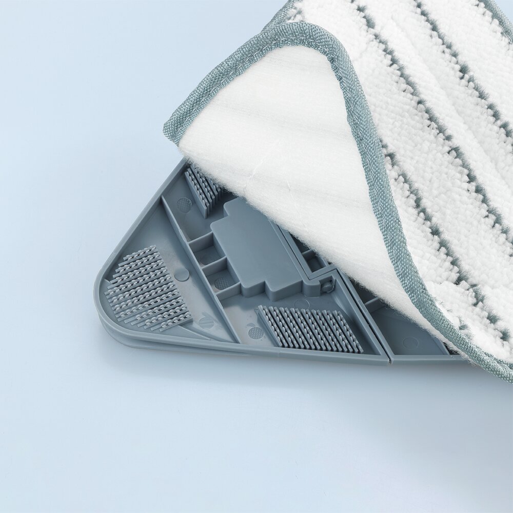 Vloerwisser Mod. Triangel, grijs, kunststof, telescopisch 56-122 cm, 24x76,5 cm