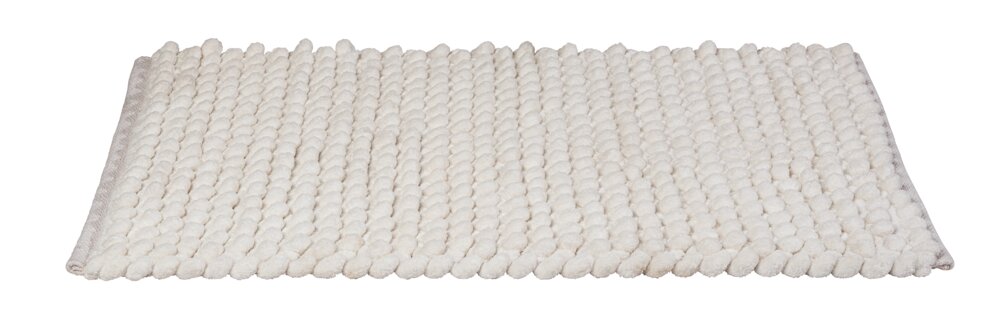 Badmat Mod. Solivo, wit, polyester/katoen, 50x80 cm