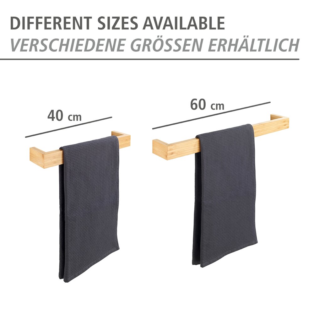 Handdoekstang Mod. Bambusa van bamboe, 60 cm