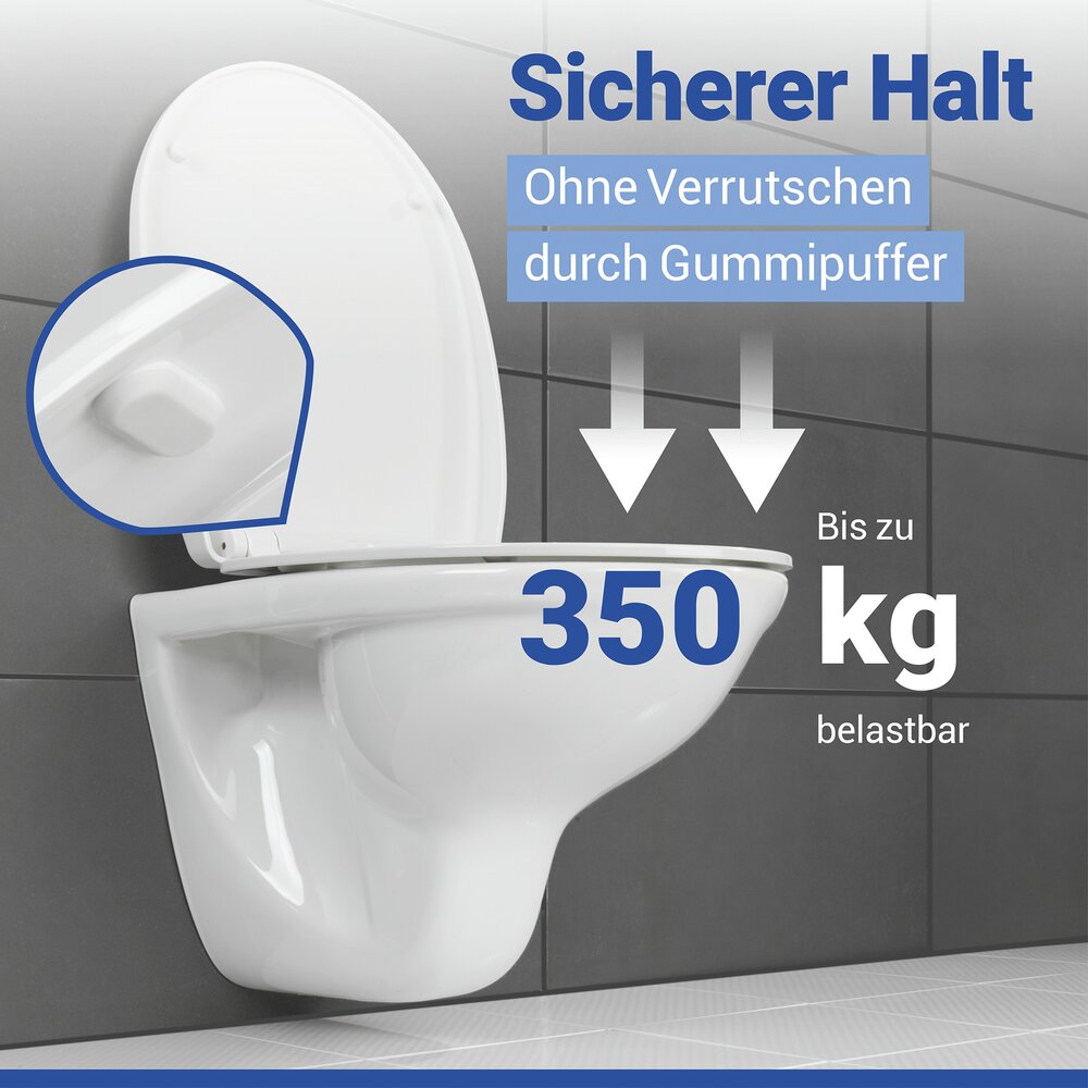 WC-Sitz Mod. Agen  Toilettensitz mit Absenkautomatik und Relief-Druck