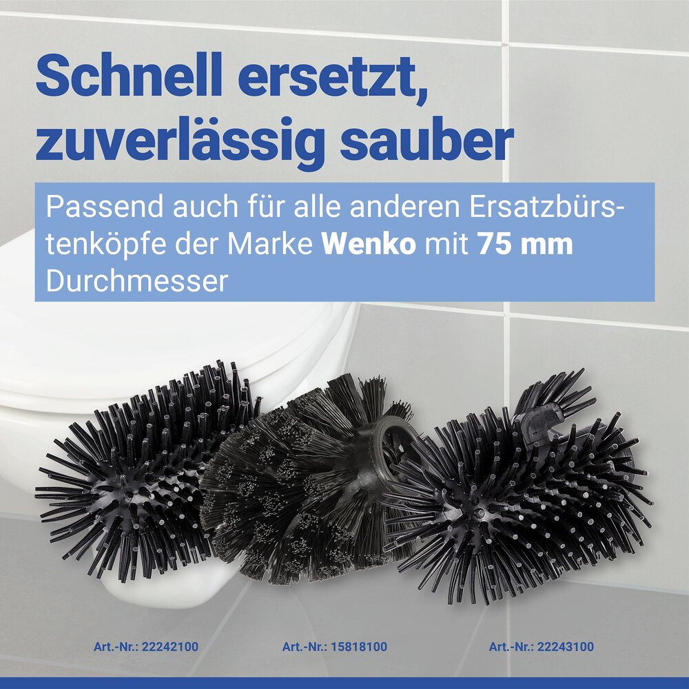 Brosse WC Hygiène extra long  pour nettoyer les toilettes sans se baisser