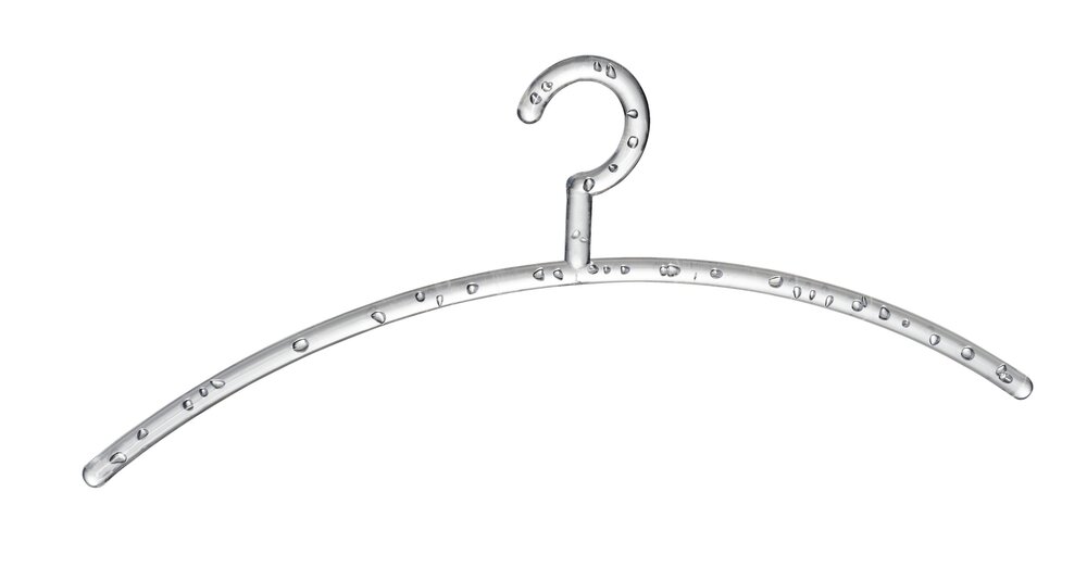Garderobenbügel Mod. Bubble Transparent, 15er Set