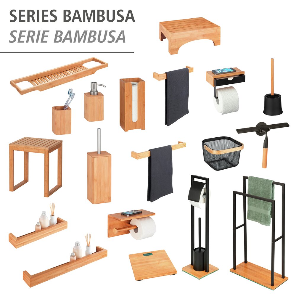 Etagère murale Mod. Bambusa, 40 cm  en bambou