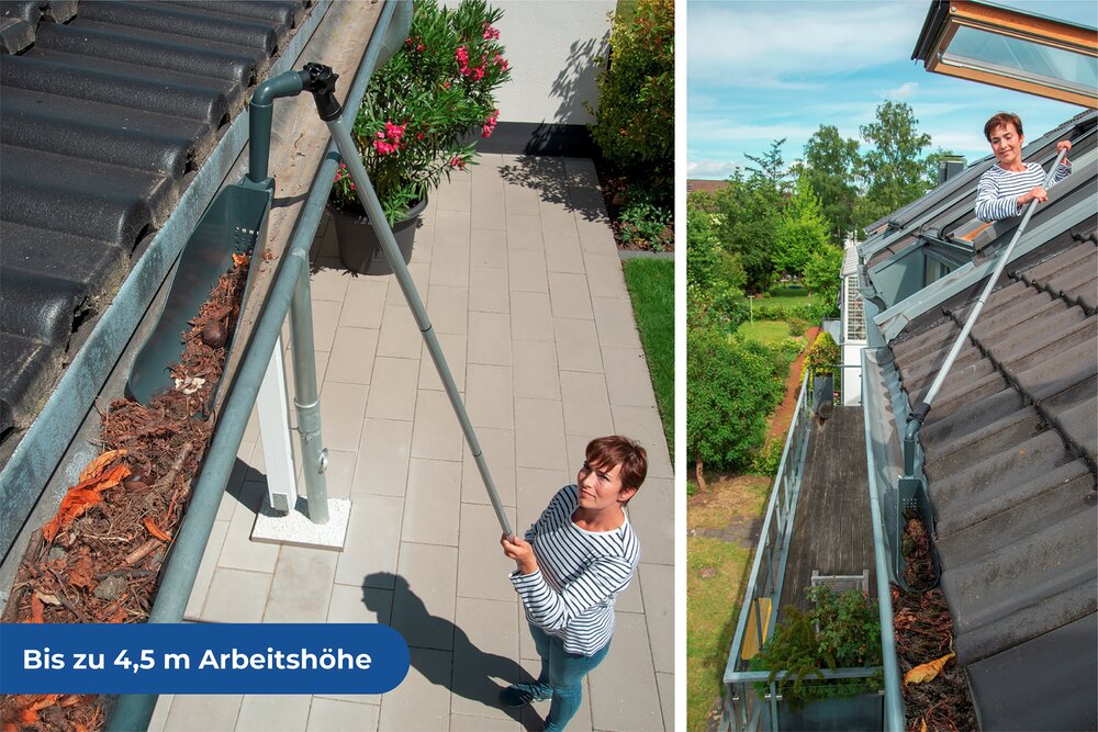 Dachrinnenschaufel Mod. Maxi  Dachrinnenreiniger mit Teleskopstiel