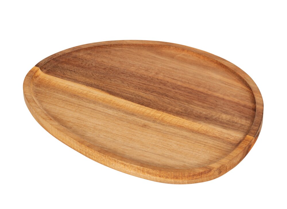 Tablett Mod. ABEBA, akazienholz, natur, FSC, 26x2x20,5 cm  ideal zum Vorbereiten von Speisen