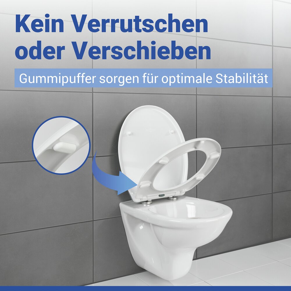 Abattant WC Mod. Fleur  siège de WC avec frein de chute