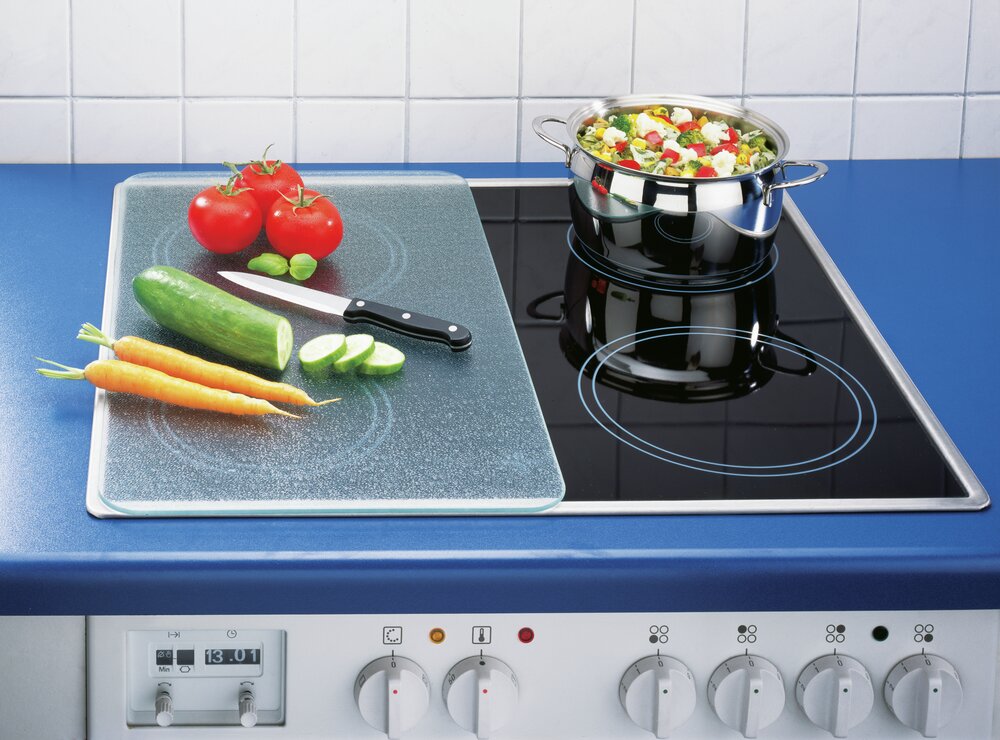 Herdabdeckplatte Universal Mod. Transparent, 2er Set  für alle Herdarten geeignet