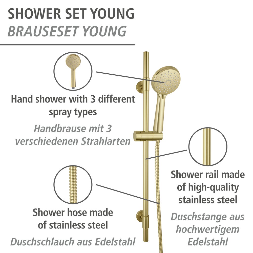 Doucheset Jong Goud mat
