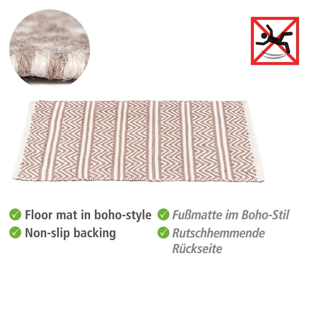 Tapis de bain Mod. Shaki  tapis de salle de bain, 50 x 80 cm