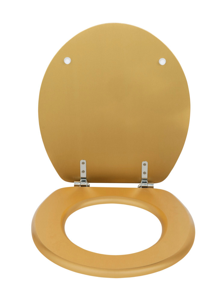 WC-Sitz Mod. Aldeno Gold  aus MDF