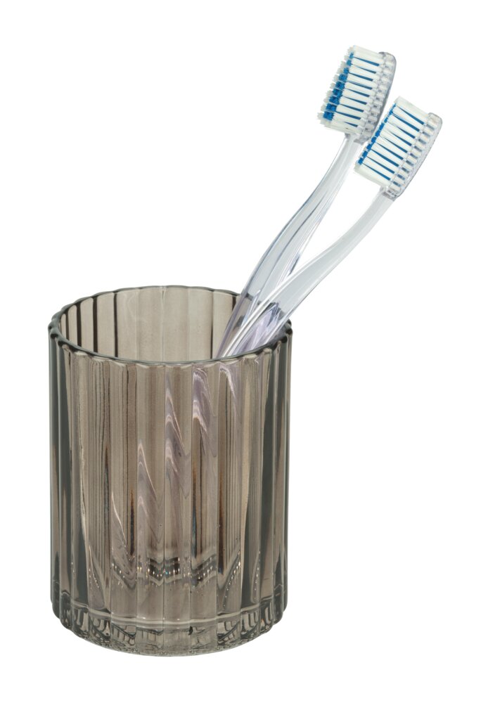 Gobelet à dents Pompei Gris  en verre