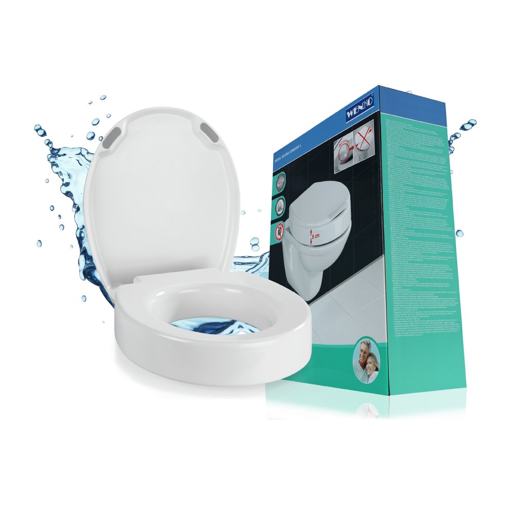 WC-Sitz Mod. Secura Comfort L  aus antibakteriellem Duroplast mit Sitzfläche