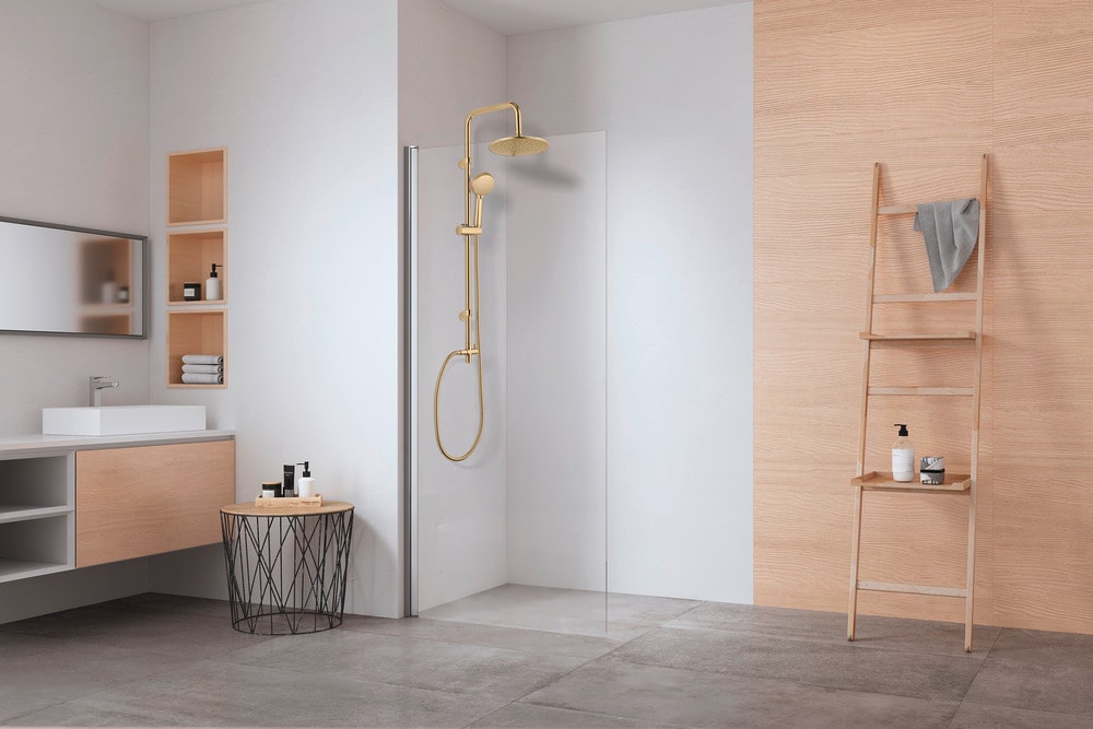 Duschsystem Mod. Young Line Gold  Handbrause mit 3 Funktionen